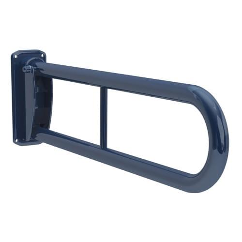 1923 Double Arm Hinged Support Rail 760mm Blue Stainless Steel